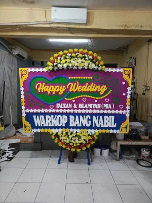 Papan Bunga di Bangkle Blora