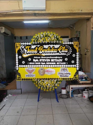 Papan Bunga di Bangkle Blora